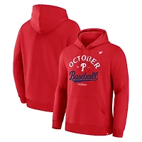 Sweat à capuche rouge Fanatics pour homme, édition 2025 des vestiaires Phillies de Philadelphie, MLB