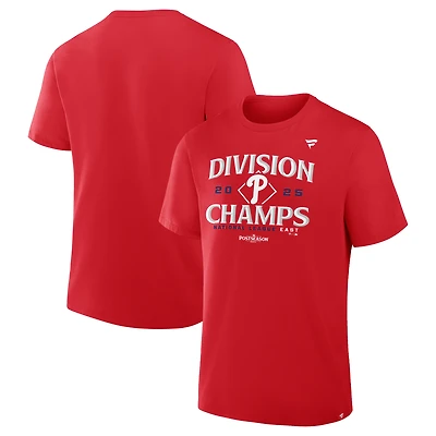 Men's Fanatics Red Philadelphia Phillies 2025 NL East Division Champions Locker Room Big & Tall T-Shirt