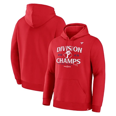 Men's Fanatics  Red Philadelphia Phillies 2025 NL East Division Champions Locker Room Hoodie