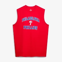 Men's Fanatics  Red Philadelphia Phillies Big & Tall Heart Soul Muscle Tank Top