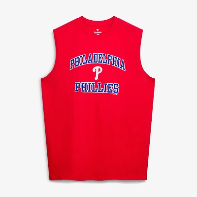 Men's Fanatics  Red Philadelphia Phillies Big & Tall Heart Soul Muscle Tank Top