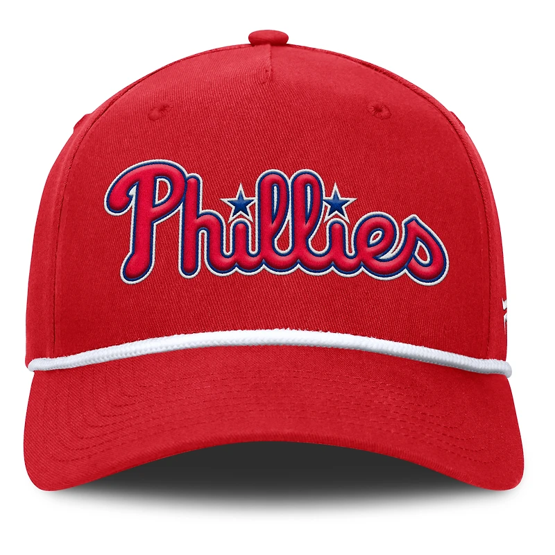 Casquette ajustable en forme de A pour hommes Fanatics Red Philadelphia Phillies Clubhouse Foul Ball