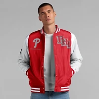 Veste à boutons-pression intégrale Elements Elite des Philadelphia Phillies de Fanatics pour homme, rouge