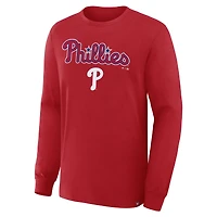 Men's Fanatics Red Philadelphia Phillies Lock-Up Legacy Long Sleeve T-Shirt