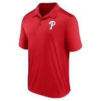Polo rouge Fanatics avec logo des Phillies de Philadelphie pour hommes