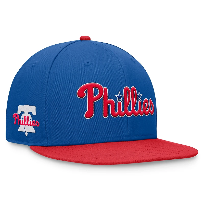 Men's Fanatics Royal Philadelphia Phillies Fundamental Two-Tone Fitted Hat