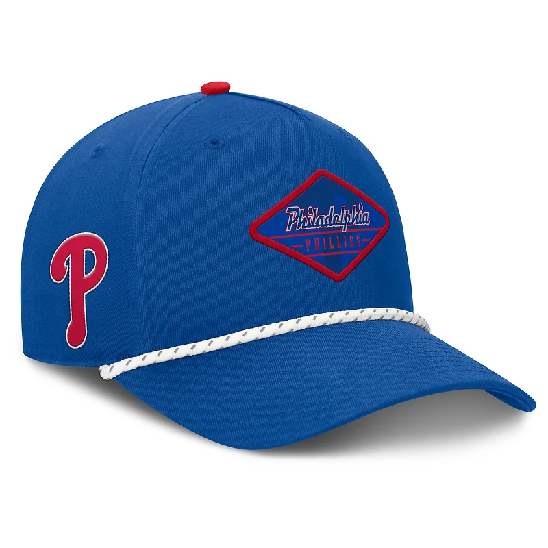 Casquette ajustable Fanatics Royal Philadelphia Phillies pour homme, à deux coutures