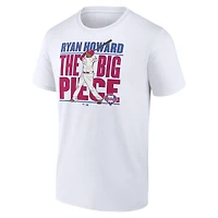Men's Fanatics Ryan Howard White Philadelphia Phillies Cooperstown Collection Player T-Shirt