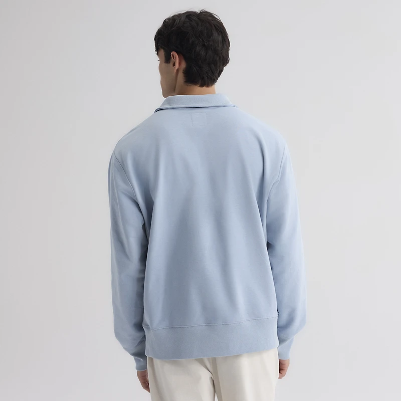 Sweat-shirt à col zippé bleu ciel emblématique des Phillies de Philadelphie Fanatics pour homme