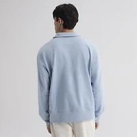 Sweat-shirt à col zippé bleu ciel emblématique des Phillies de Philadelphie Fanatics pour homme