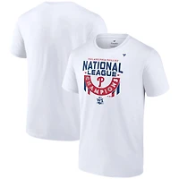 Men's Fanatics White Philadelphia Phillies 2022 National League Champions - Locker Room T-Shirt