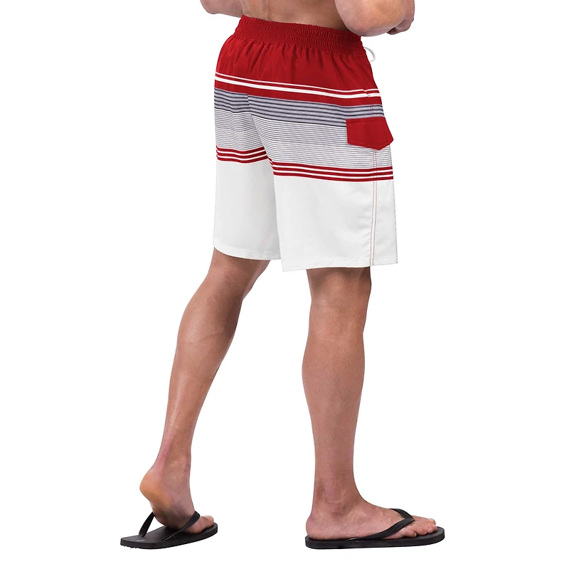 Men's G-III Sports by Carl Banks Red/White Philadelphia Phillies Jump Shot Volley Board Shorts