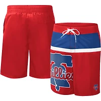 Short de bain Sea Wind G-III Sports by Carl Banks rouge des Phillies Philadelphie pour homme