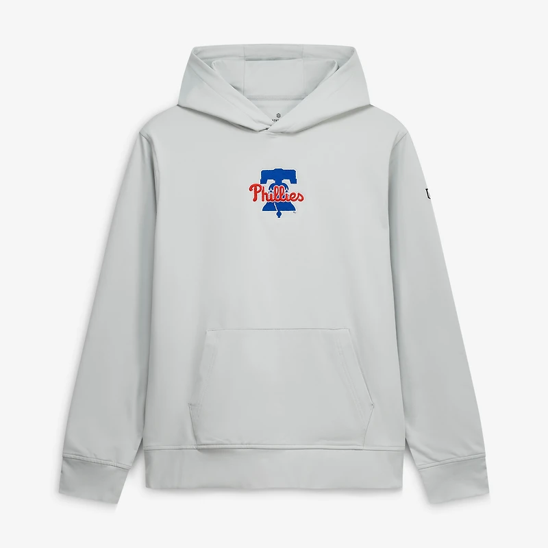 Sweat à capuche technique Core Tech gris Philadelphia Phillies pour homme