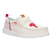 Men's Hey Dude White Philadelphia Phillies Wally Casual Slip On Shoes