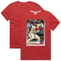 T-shirt rouge pour homme « Hommage à Bryce Harper » des Philadelphia Phillies 2019 Topps Baseball Card Player