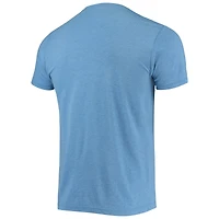 T-shirt bleu clair Homage Phillies de Philadelphie en trois mélanges avec logo dessiné à la main