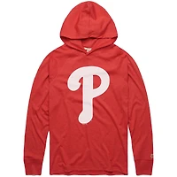Sweat à capuche léger rouge Homage Philadelphia Phillies pour homme, motif raglan tri-blend