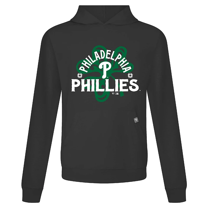 Sweat à capuche noir pour homme Philadelphia Phillies St. Patrick's Day Relay Shamrock
