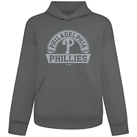 Sweat à capuche gris pour homme Levelwear Philadelphia Phillies Luxe Signature Banner Arch