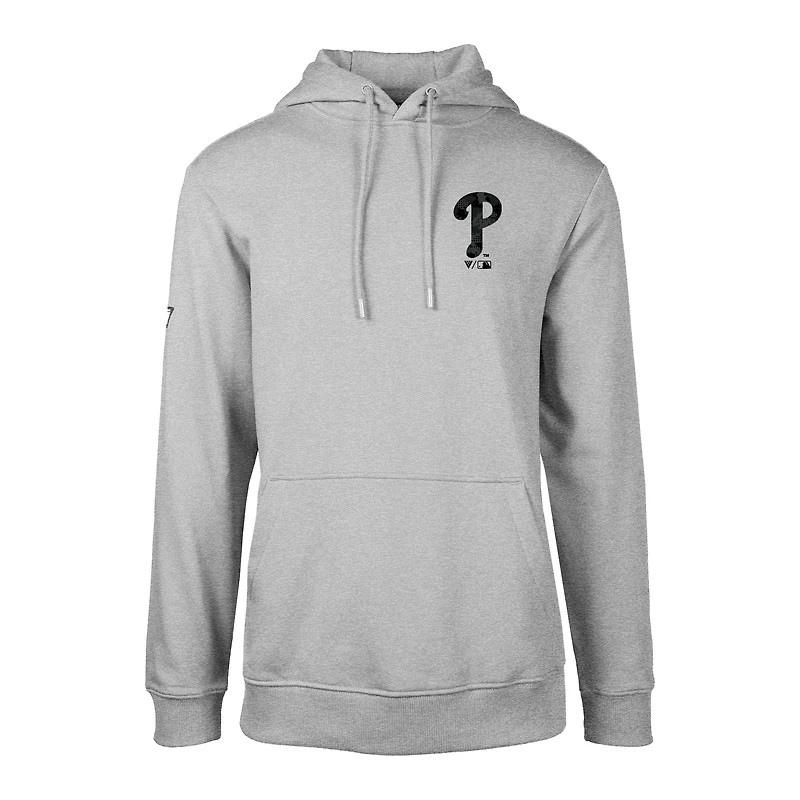 Men's Levelwear Gray Philadelphia Phillies Podium Digital Camo Pullover Hoodie