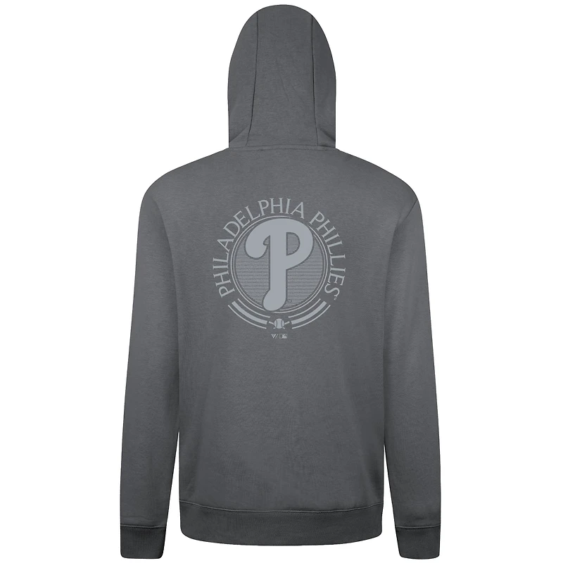 Men's Levelwear Gray Philadelphia Phillies Podium Valiant Pullover Hoodie