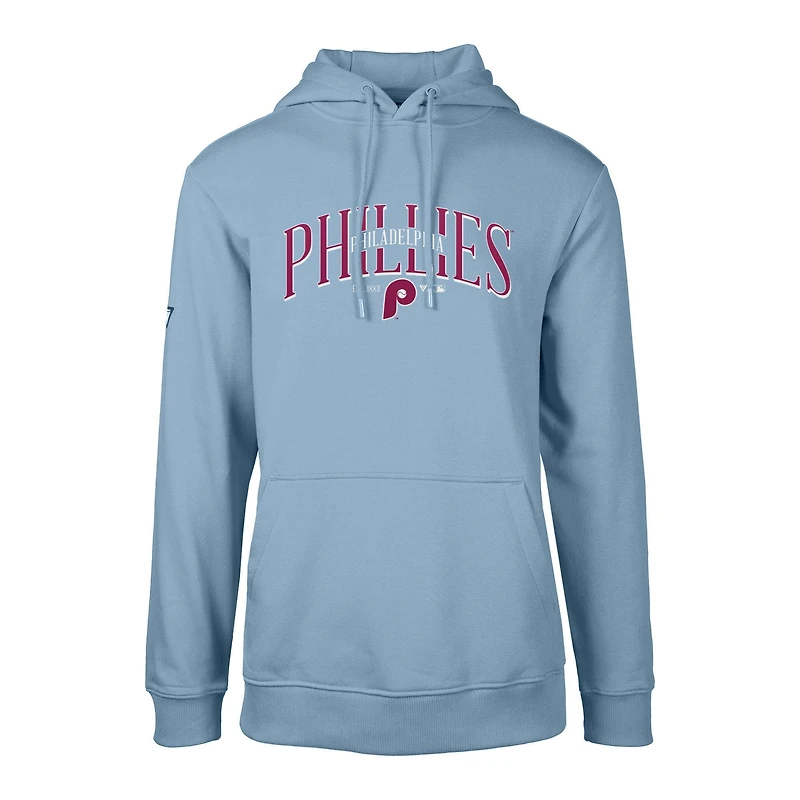 Sweat à capuche rétro bleu clair pour homme de la collection Cooperstown Podium des Philadelphia Phillies