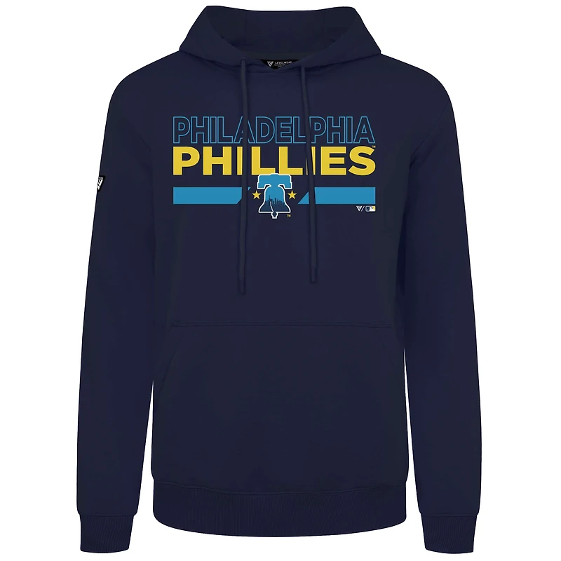 Sweat à capuche bleu marine Levelwear pour homme, Philadelphia Phillies Accolade Podium No Hitter