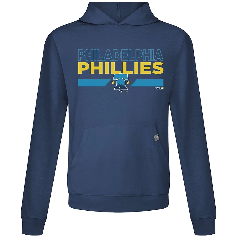 Men's Levelwear Navy Philadelphia Phillies City Connect Relay No Hitter Pullover Hoodie
