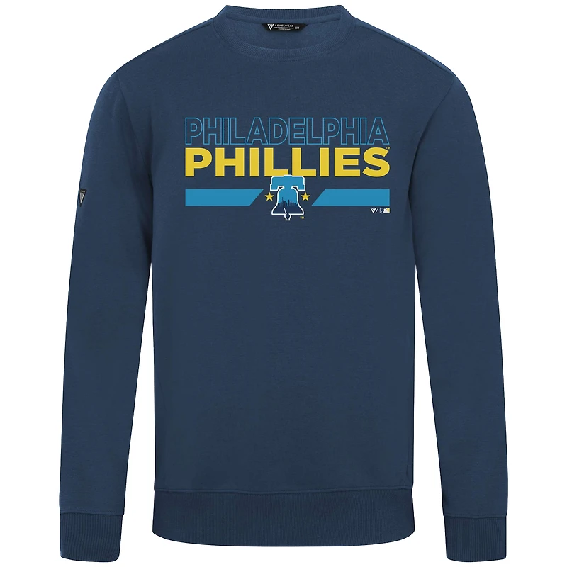Sweat-shirt bleu marine pour homme Levelwear City Connect Zane No Hitter des Philadelphia Phillies