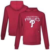 Men's Levelwear Red Philadelphia Phillies Accolade Relay Mission Pullover Hoodie