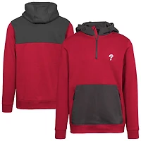 Sweat à capuche rouge Philadelphia Phillies Chicane Insignia 2.0 pour homme Levelwear fermeture éclair quart de tour