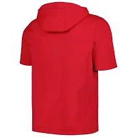 Sweat à capuche rouge manches courtes et entièrement zippé Levelwear pour hommes des Phillies de Philadelphie