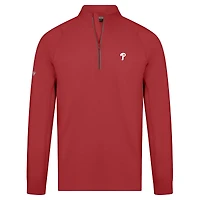 Men's Levelwear Red Philadelphia Phillies Theory Insignia 2.0 Quarter-Zip Pullover Top