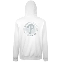 Men's Levelwear White Philadelphia Phillies Podium Grain Pullover Hoodie