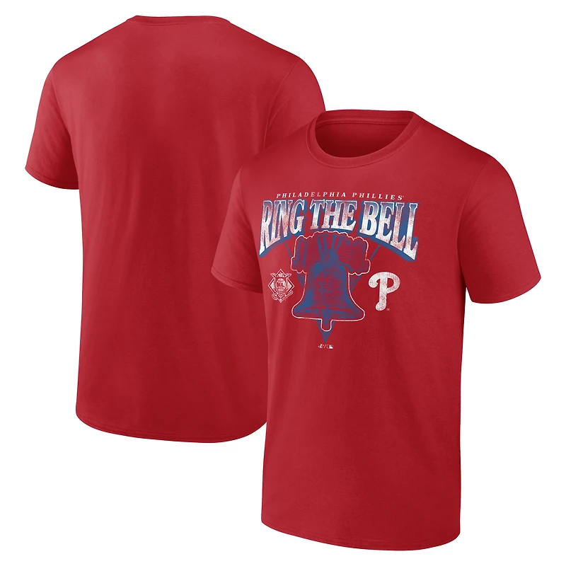 T-shirt homme rouge à logo des Phillies de Philadelphie
