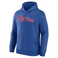 Men's Logo Athletic Royal Philadelphia Phillies Wordmark Hoodie