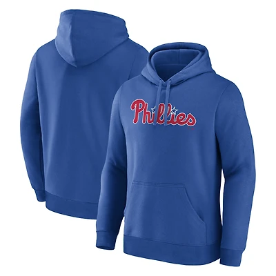 Men's Logo Athletic Royal Philadelphia Phillies Wordmark Hoodie