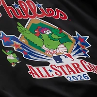 Men's Mitchell & Ness Black Philadelphia Phillies 2026 MLB All-Star Game Phanatic Satin Full-Snap Jacket