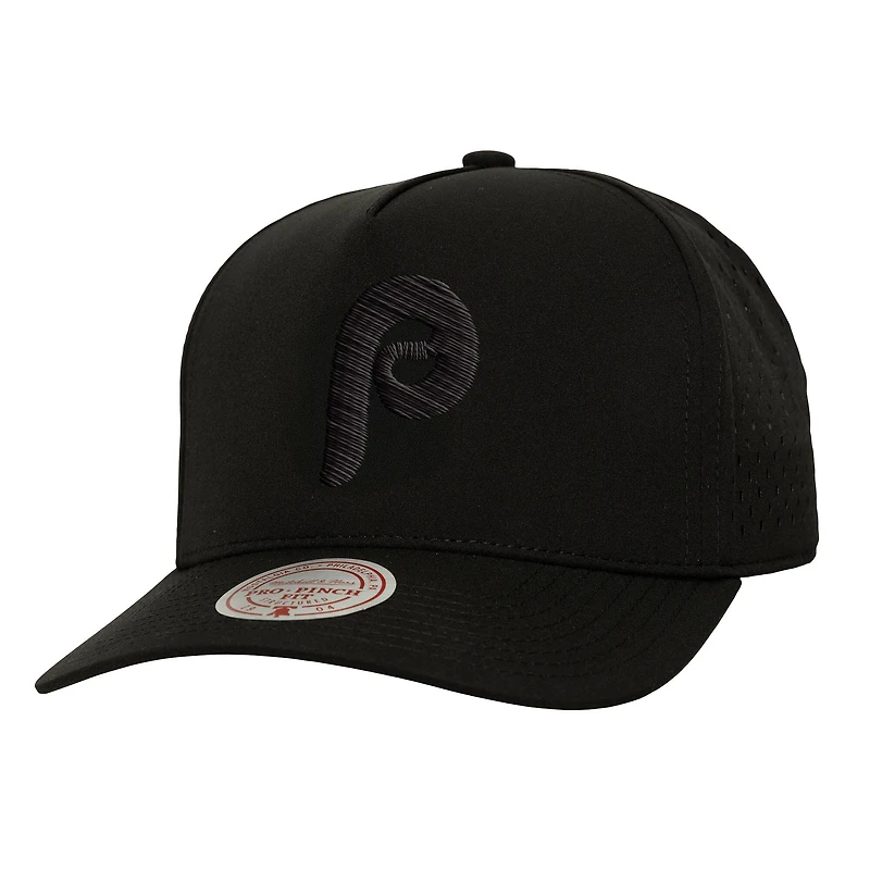 Casquette snapback Mitchell & Ness noire pour homme, Perfect Icon Pro Pinch, des Philadelphia Phillies