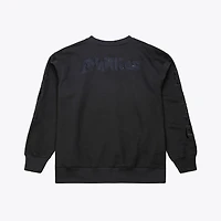 Sweat-shirt à col rond en polaire Phantom noir des Phillies de Philadelphie Mitchell & Ness pour homme