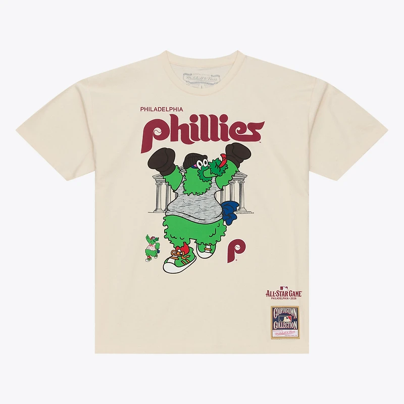Men's Mitchell & Ness Cream Philadelphia Phillies 2026 MLB All-Star Game Phanatic T-Shirt