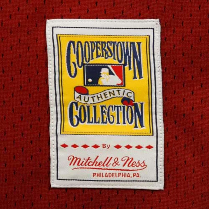 Men's Mitchell & Ness Darren Daulton Red Philadelphia Phillies Cooperstown Mesh Batting Practice Jersey