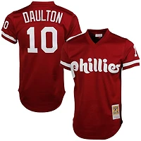 Men's Mitchell & Ness Darren Daulton Red Philadelphia Phillies Cooperstown Mesh Batting Practice Jersey