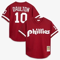 Men's Mitchell & Ness Darren Daulton Scarlet Philadelphia Phillies Authentic Batting Practice Jersey
