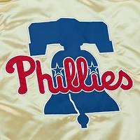 Veste légère en satin entièrement zippée Mitchell & Ness Gold Philadelphia Phillies OG 2.0 pour hommes