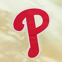 Veste légère en satin entièrement zippée Mitchell & Ness Gold Philadelphia Phillies OG 2.0 pour hommes