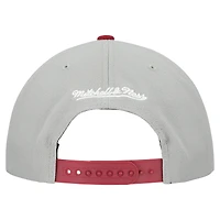 Casquette snapback basique Mitchell & Ness grise pour homme, collection Cooperstown, Philadelphia Phillies