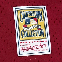 Men's Mitchell & Ness John Kruk Burgundy Philadelphia Phillies Big Tall Cooperstown Collection Mesh Batting Practice Jersey