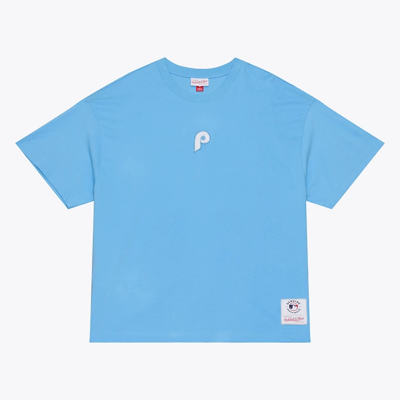Men's Mitchell & Ness Light Blue Philadelphia Phillies Insignia Premium T-Shirt